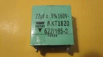 22 Mf +/- 0% 160 Volts, Film Capacitors Vishay New. Price: $8.25.