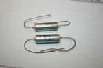 Pair Of Nos Aerovox Pio Capacitors 0.47 Mfd 200 Vdc /plastic Coated Case Unspecified. Price: $19.99.