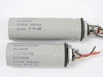 Western Electric KS-13825 KS-13826 Vintage 1959 Electrolytic Capacitor Set Used. Price: $180.00.