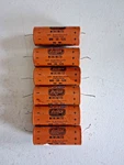 Astron Minimite Vintage Fender Amp Capacitors (1964-65 20UF 525VDC Quantity 6) Used. Price: $100.00.