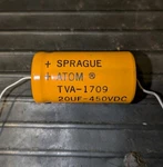 Nos Vintage Sprague Atom TVA-1709 Capacitor 20UF 450VDC Sealed Mil-spec 1983 New. Price: $19.95.