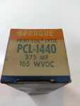Sprague 375MF 165VDC Electrolytic Capacitor PCL-1440 Print-lok Vintage New. Price: $24.95.