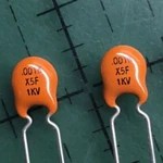 Sprague Cera-mite Ceramic Disc Capacitor 1000PF 1000V 10% 10TSD10 .001UF 25PCS New. Price: $12.30.