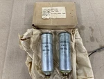 Pair Of Nib Western Electric 124 Amp Cd Oil Capacitors 4MF 600V Unspecified. Price: $199.00.