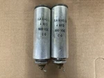 Pair Of Cd Western Electric 124 Amp Oil Capacitors 4MFD 600V Unspecified. Price: $149.00.