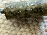Aerovox .1UF 200V/ P123 Zn /vitamin Q Style Capacitor/vintage/tested New. Price: $5.00.