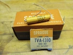 Sprague Atom Lytic Capacitor TVA-1310, 100 Mf 59 Wvdc Used Original Box. Price: $5.00.