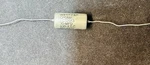 Vintage 0.10 F 400V West Pio Paper Oil Axial Capacitor- Nos Open. Price: $45.00.
