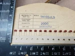 (25 Pcs) ECQ-V1H103JL9 Panasonic, .01UF 50V 5%, Met. Polyester Film Capacitor New. Price: $23.33.