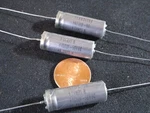 Qty 3: 160UF 50V Wet Tantalum Capacitor Tansitor / Vishay Axial Mil Spec New Nos. Price: $20.00.