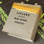 CP70E1EF106K - Sangamo 10MFD 600WVDC Capacitor New. Price: $143.06.