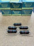 5 Nos Nib Philco Rebrand Sprague Bumble Bee .001UF .001M 1600V Molded Capacitors New. Price: $40.00.