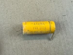 Vintage 1961 Sprague Atom Capacitor 100 Uf 50V TVA-1310 Tests Good Used. Price: $20.00.