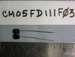 20 Cornell Dubillier CM05FD111FO3 110PF 1% 500 Volts Dipped Mica Capacitors New. Price: $19.99.