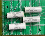 .1UF 800V Axial Film Capacitor Polypropylene / Foil Dearborn 710P104X5800 4PCS New. Price: $32.26.