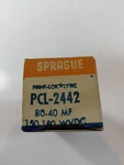Sprague PCL-2442 80-40 Mf 150V Electrolytic Capacitor Original Box New. Price: $22.95.