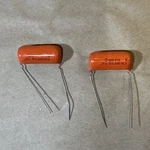 Pair Of Orange Drop Sprague Capacitors 6PS-P15 .15 +- 10% 600 Dc As Is INVAT29 Used. Price: $9.92.