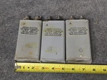 3X General Electric Pyranol Capacitor Cat 23F252, Mu-f, 1000V Dc, CG481050-10 For. Price: $26.99.