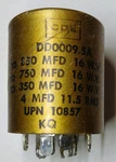 Cde Multi Range Capacitor DD0009.5A 4 Sections Paper/cardboard Tested Used. Price: $29.99.