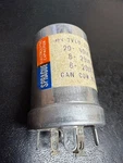 Sprague Section Metal Electrolytic Capacitor TVLU-3795 40-20-20 Uf 450 Vdc For. Price: $59.95.