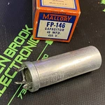 FP-146 Mallory Vintage Capacitor 40MFD 450V Can Solder Tabs Parts New. Price: $28.61.
