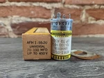 Nos Aerovox Afh 1-55-20 Capacitor 70-100 Mfd Up 450V New. Price: $14.99.
