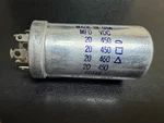 Mallory Sect Electrolytic Can Capacitor FP-444 Nos 20-20-20-20 Mfd 450 Vdc For. Price: $59.95.