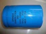 Sprague 3000 Mfd. 250 V. Dc. Computer Grade Capacitor New. Price: $19.95.