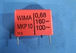 4PCS - Wima MKP10 0.68UF (0,68 F) 160V 5% Capacitor Nos (fast Usa Shipping!) New. Price: $14.99.