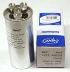 Air Conditioning Hvac Round Dual Motor Run Capacitor 45 + Mfd 440 Volt New. Price: $13.18.