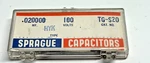 Vintage Sprague Hyk Ceramic Disc Capacitors .02UF 100V Nos TG-S20 New. Price: $30.00.
