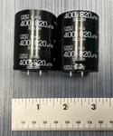 Nippon Chemi-con 400V 820UF Capacitor New. Price: $9.99.