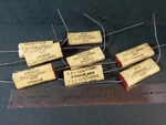 Sprague 431P Lot (8) 2UF 200V Film Capacitors Sample = 2.13UF New. Price: $25.00.