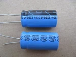 (12 Pcs) 2200UF / 35V 85C 32X16MM Dia 8MM Ls Lelon Electrolytic Capacitors Nos New. Price: $12.00.