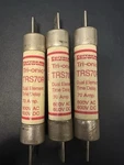 Lot Of 3 Mixed Brands TRS70R Gould Amp Fuse Class RK5 Used. Price: $42.00.