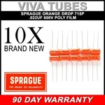 Lot Of 10 New Sprague 715P Orange Drop .022UF 600V 5% Poly Film Capacitors. Price: $22.66.