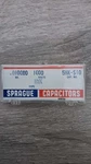 Sprague Capacitors 0.01 (microfarads)voltage: 1000V. 5 Pkg. Nos. New. Price: $10.00.