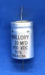 Mallory TC72 Capacitor 10 Mfd 450 Vdc 235-8339A Used. Price: $9.99.