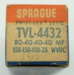 Nos Sprague TVL-4432 80-40-40-40UF 150-150-150-25VDC Electrolytic Can Capacitor New. Price: $49.99.
