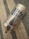 Vintage Nos Mallory Electrolytic Can Capacitor Fp 140A 125UF 350VDC New. Price: $20.00.